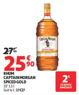 Auchan Captain Morgan Rhum Spiced Gold offre