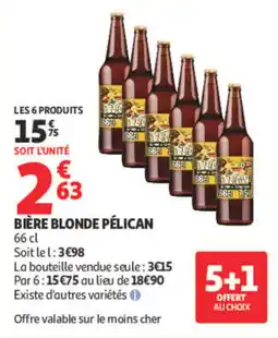Auchan PÉLICAN Bière blonde offre
