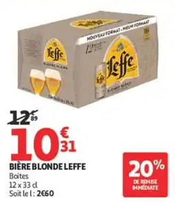 Auchan Leffe Bière blonde offre