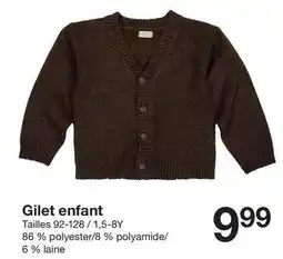 Zeeman Gilet enfant offre