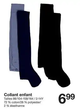 Zeeman Collant enfant offre