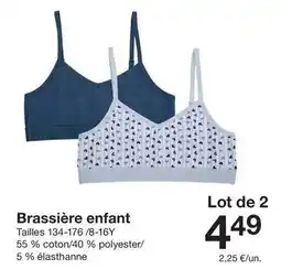 Zeeman Brassière enfant offre
