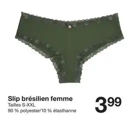 Zeeman Slip brésilien femme offre