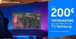 MDA Samsung - sur une sélection de tv offre