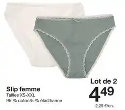 Zeeman Slip femme offre