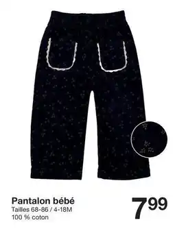 Zeeman Pantalon bébé offre