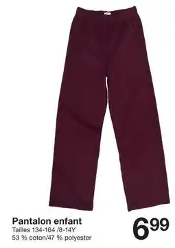Zeeman Pantalon enfant offre