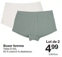 Zeeman Boxer femme offre