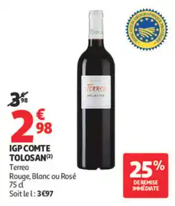 Auchan Terreo IGP Comté Tolosan offre
