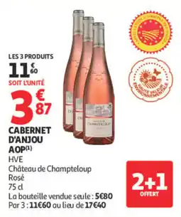 Auchan Château de Champteloup Cabernet d'Anjou Rosé offre