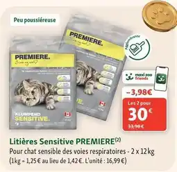 Maxi Zoo Premiere. - litières sensitive offre