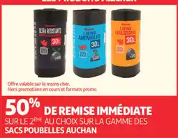 Auchan Auchan Sacs poubelles offre