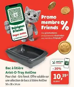 Maxi Zoo Anione - bac à litière arist-o-tray offre
