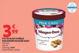 Auchan Haagen-Dazs Pot de glace vanille macadamia offre