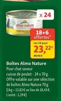 Maxi Zoo Almo nature - boîtes offre