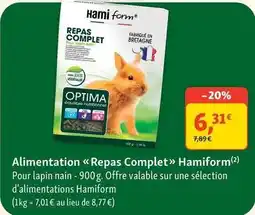 Maxi Zoo Hamiform - alimentation repas complet offre