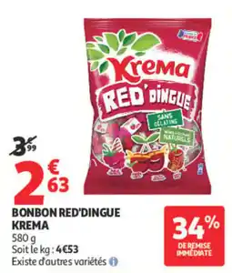 Auchan KREMA BONBON RED'DINGUE offre