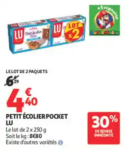 Auchan LU PETIT ÉCOLIER POCKET offre