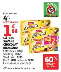 Auchan Savane Gâteau Chocolat offre