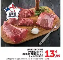 Hyper U Viande bovine paleron/pot au feu a mijoter offre