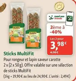 Maxi Zoo Multifit - sticks offre