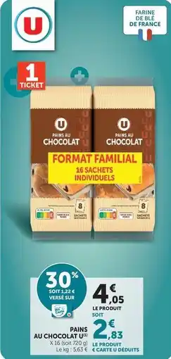 Hyper U U - pains au chocolat offre