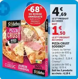 Hyper U Sodebo - pizza crust offre