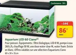 Maxi Zoo Ciano - aquarium led 60 offre