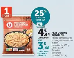 U Express U - plat cuisine surgele offre