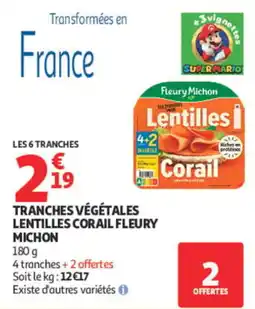 Auchan Fleury Michon Lentilles Corail offre