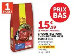 Hyper U Purina - croquettes pour chien medium maxi one offre