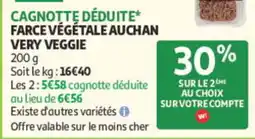 Auchan VERY VEGGIE Farce végétale offre
