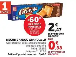 Hyper U Lu - biscuits kango granola offre