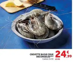 Hyper U Crevette bleue crue decongelee offre