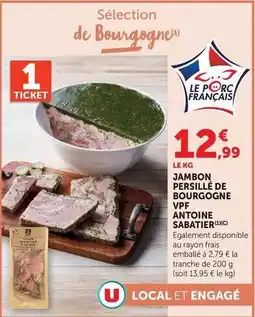 Hyper U U - jambon persillé de bourgogne vpf offre