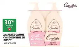 Auchan Parapharmacie Cavaillès soin lavant intime en lots offre