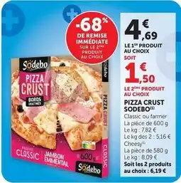U Express Sodebo - pizza crust offre
