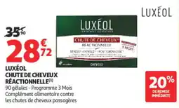 Auchan Parapharmacie LUXÉOL CHUTE DE CHEVEUX RÉACTIONNELLE offre