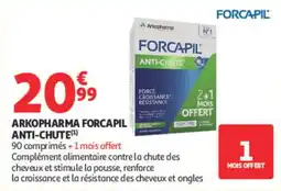 Auchan Parapharmacie ARKOPHARMA FORCAPIL ANTI-CHUTE offre