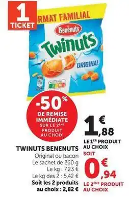 Hyper U Bénénuts - twinuts offre