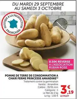 U Express Princesse amandine - pomme de terre de consommation a chair ferme offre