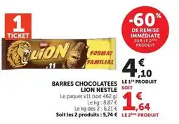 U Express Nestlé - barres chocolatees lion offre
