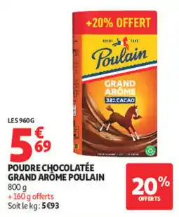 Auchan Poulain Poudre chocolatée grand arôme offre