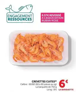 U Express Crevettes cuites offre