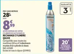 Auchan Qilive Recharge cylindre offre