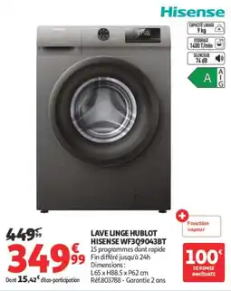 Auchan Hisense LAVE LINGE HUBLOT offre