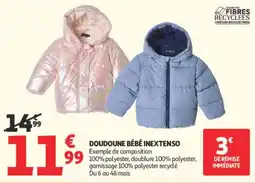 Auchan INEXTENSO DOUDOUNE BÉBÉ offre