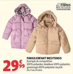 Auchan INEXTENSO PARKA ENFANT offre