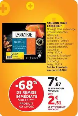 U Express Labeyrie - saumon fume offre