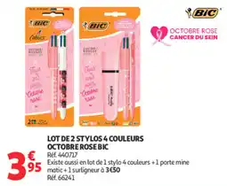 Auchan BIC Stylos 4 couleurs offre